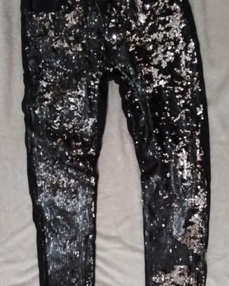 Pantaloni KEY-DI con paillettes