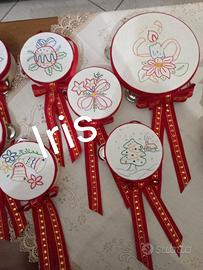 Tamburello ricamato a mano