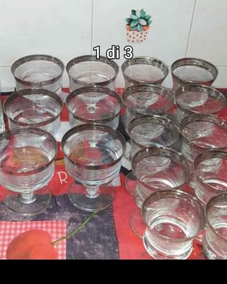 caraffa con bicchieri '800