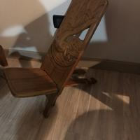 Coppia di seggiole etniche