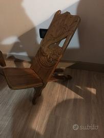 Coppia di seggiole etniche