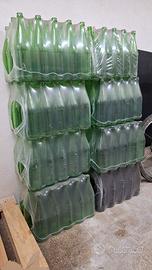 Bottiglie di vetro da 1 l per acqua, vino, olio