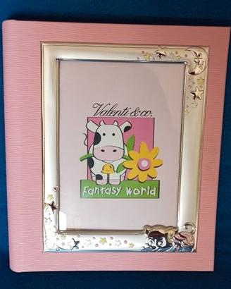 Album foto bambina cornice argento Nuovo