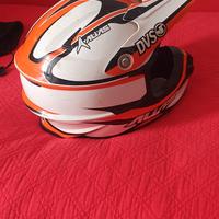 casco integrale cross moto/bici