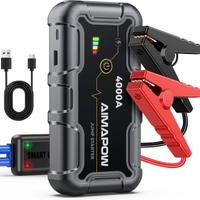 Avviatore Batteria Auto,4000A Avviatore Emergenza