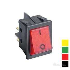 Interruttore a bascula 2 vie da pannello, Nero