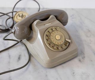 Telefono vintage SIP Siemens a disco anni '60/'70