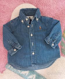 Ralph Lauren Camicia jeans neonato taglia 60 cm