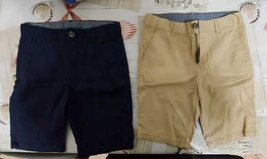 2 Pantaloni corti estivi cotone hm 7/8 anni