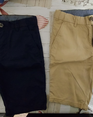 2 Pantaloni corti estivi cotone hm 7/8 anni