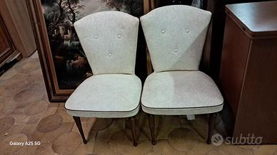 coppia di poltroncine basse anni 50