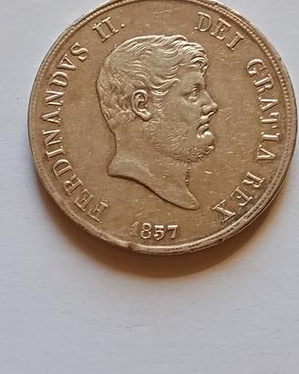 Napoli Ferdinando II piastra 120 grana 1857