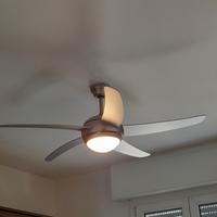Lampadario ventilatore con pale 