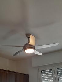 Lampadario ventilatore con pale 
