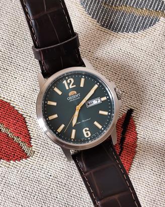 Orologio Orient Conmuter Pelle Verde