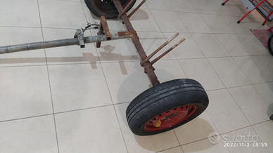 Carrello porta motozzappa