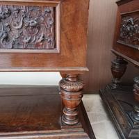 coppia di fioriere in legno