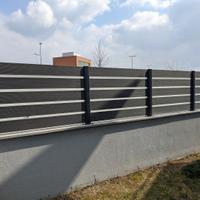 Frangivista sopra muretto recinzione WPC ALLUMINI