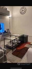 Tavolino ikea  nero vetro