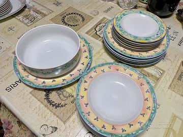 Servizio piatti vintage da 6 in ceramica