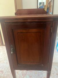 Comodino mogano inglese 1900