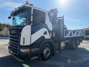 Scania G360 ribaltabile e gru Palfinger