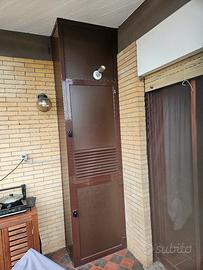 Armadietto da terrazzo in alluminio 