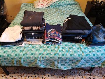 Lotto VESTITI UOMO L XL 40 pezzi stock 1 euro a pz