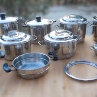 Batteria Pentole Acciaio Inox 18/10 Frabosk