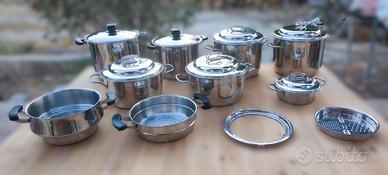 Batteria Pentole Acciaio Inox 18/10 Frabosk