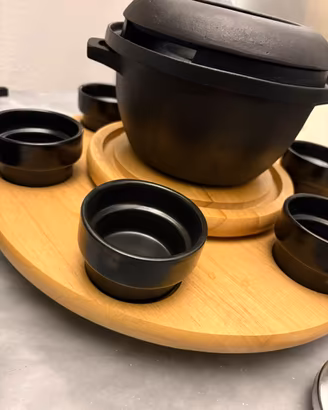 Set fonduta/bourguignonne ghisa