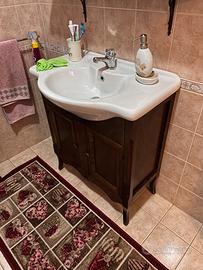 Mobile bagno legno scuro