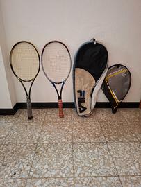 2 racchette da tennis con custodie