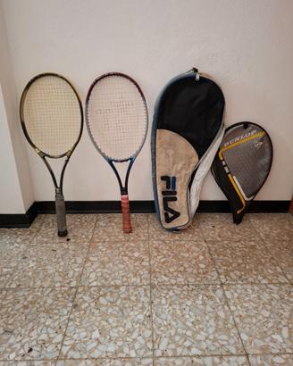 2 racchette da tennis con custodie