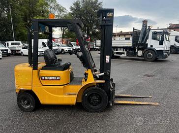 CARRELLO ELEVATORE MULETTO CATERPILLAR 25 Qli 2001