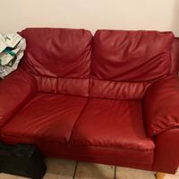 Coppia di divani in ecopelle impermeabile