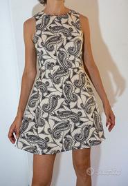 Abito donna MNG Suit sbracciato bianco fantasia