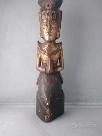 statuetta legno divinità orientale