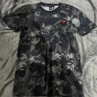 Maglietta New Era logo chiacago bulls grigia e ner