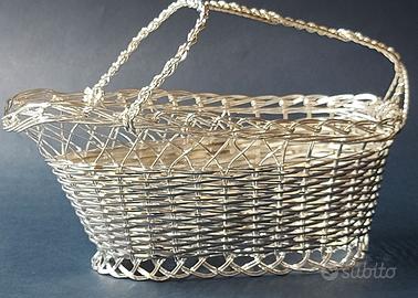Cestino Porta Bottiglie Silver Francia anni '70
