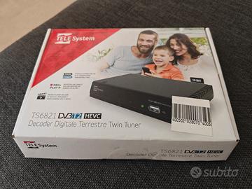 Decoder digitale tv TeleSystem TS6822 doppio tuner
