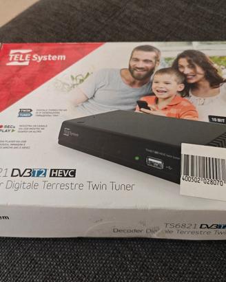 Decoder digitale tv TeleSystem TS6822 doppio tuner