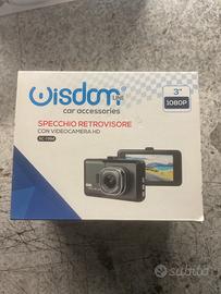 Specchio retrovisore con videocamera HD