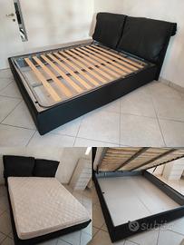 Letto matrimoniale contenitore completo 
