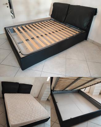 Letto matrimoniale contenitore completo 
