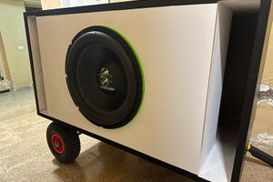 Box Subwoofer 15" Reflex 230L SPL - Pelle e Lucida
