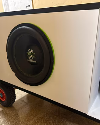 Box Subwoofer 15" Reflex 230L SPL - Pelle e Lucida
