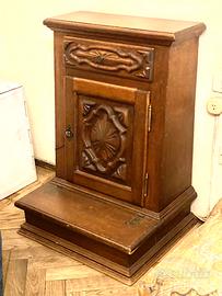 Inginocchiatoio antiquariato in noce