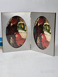 antica cornice portafoto in argento 800 nuova