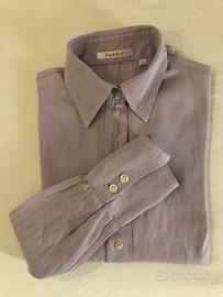 Camicia Guglielminotti in cotone colore lilla - 42